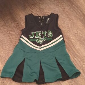 Kids Green and Black Jets Casual Dress